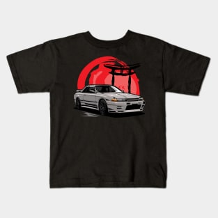 Nissan Skyline R32 Apparel, Bnr, Japanese Racecar, JDM Tshirt, rb26, Car Fans, Car Guys Gift Idea, Car Enthusiast, Car Lovers Kids T-Shirt